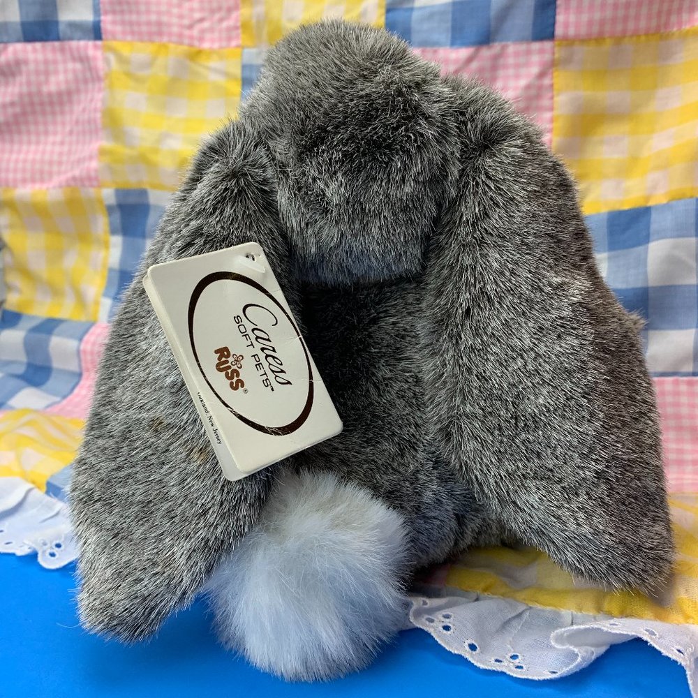 "Bouncy" by Russ Caress Soft Pets 8" plush Bunny - Picture 6 of 13